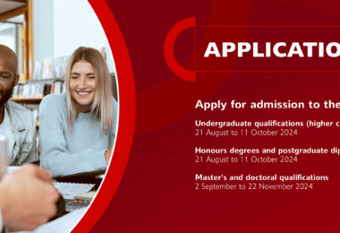 University of South Africa (UNISA) Admission Form (Undergraduate, Masters, Honours & Doctoral)